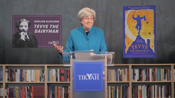 Dr. Ruth Wisse speaking during her course