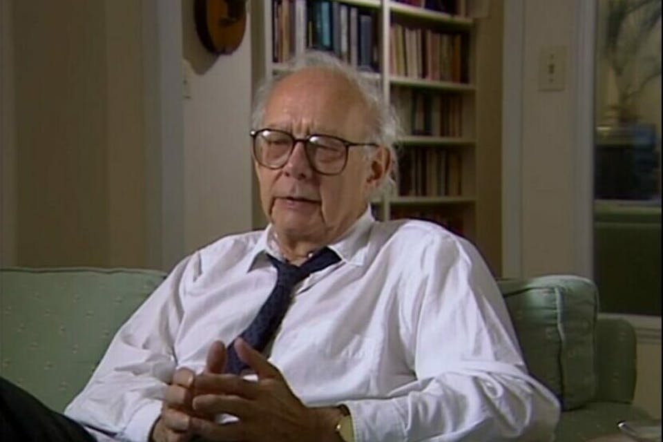 Irving Howe. *Screen capture from *Arguing the World* (1998).* Screenshot 2025-03-12 130743