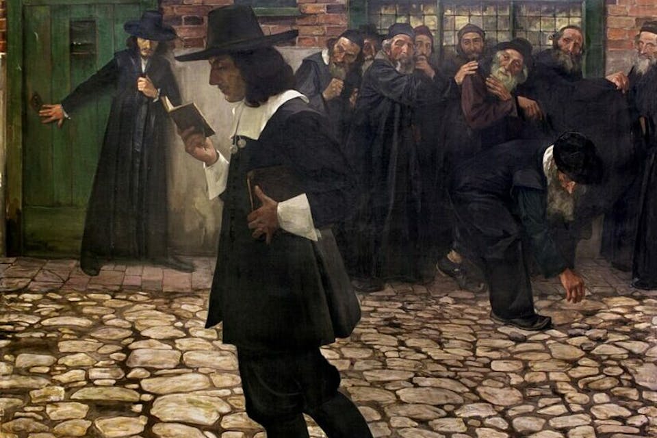 Samuel Hirszenberg, *Excommunicated Spinoza* (1907). *Wikimedia*. 940px-Hirszenberg,_Spinoza_wyklêty_(Excommunicated_Spinoza),_1907