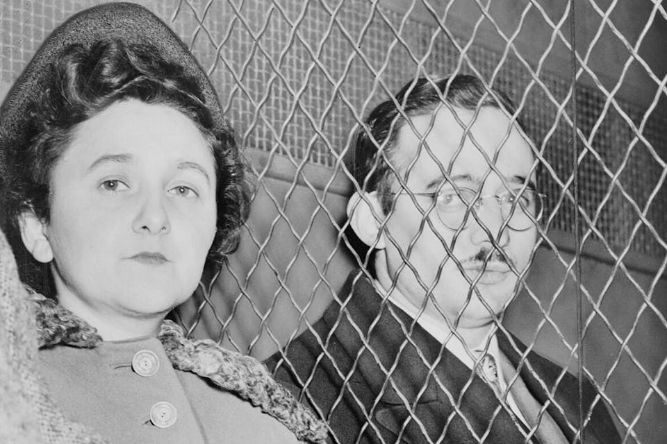 Ethel and Julius Rosenberg, shortly after their conviction. *Roger Higgins/Library of Congress via Wikimedia.* 1187px-Julius_and_Ethel_Rosenberg_NYWTS
