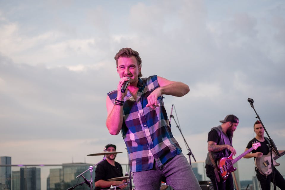 Country singer Morgan Wallen performs on July 17, 2018 in Nashville, Tennessee. *Jason Kempin/Getty Images*. NASHVILLE, TN – JULY 17: Country artist Morgan Wallen performs at BMI Rooftop on July 17, 2018 in Nashville, Tennessee. (Photo by Jason Kempin/Getty Images)