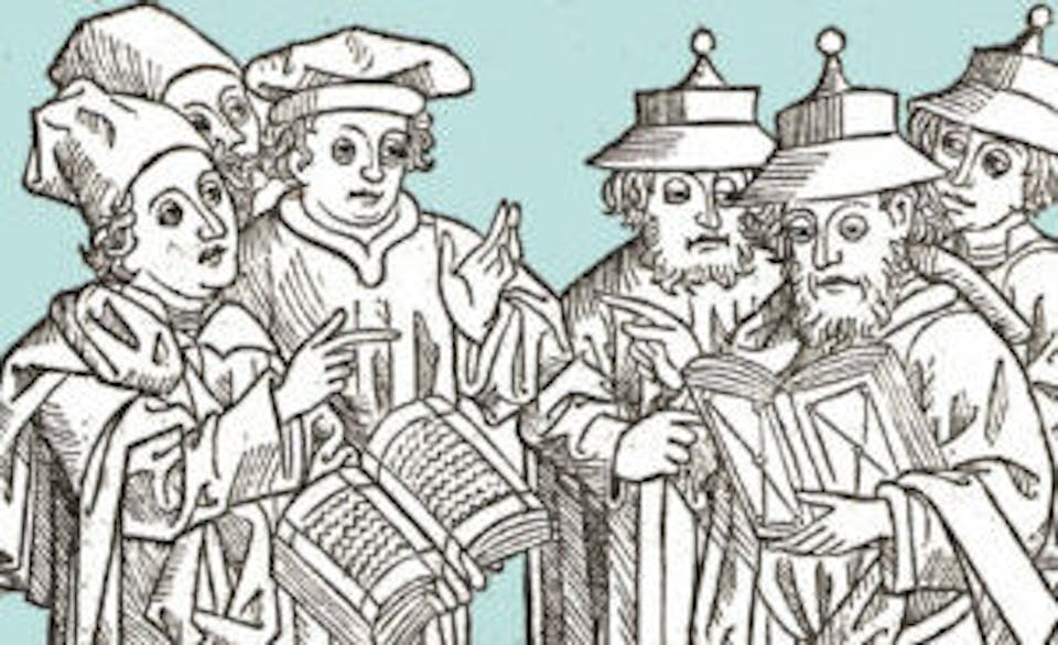 Woodcut created by artist Johann von Armssheim in 1483