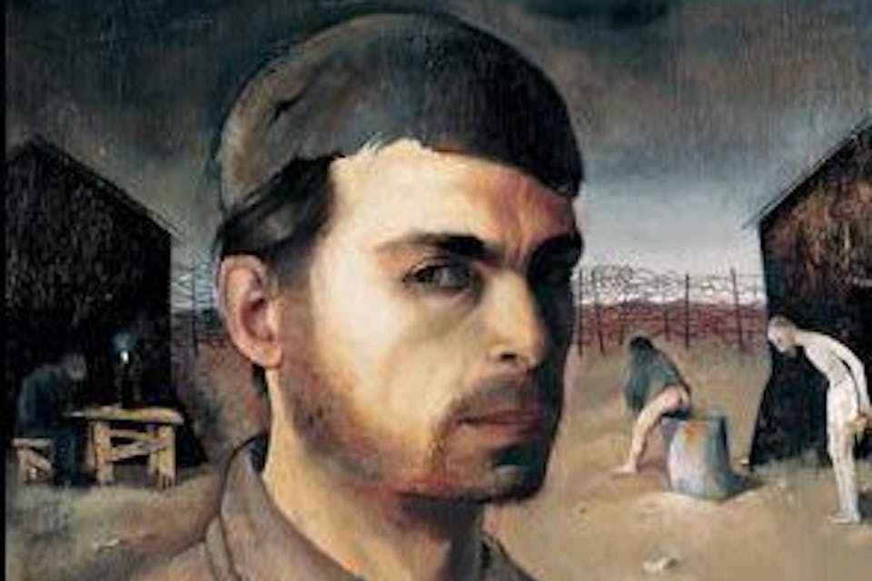 *Detail from Felix Nussbaum’s* Self-Portrait in the Camp. Wikimedia. ‘Self-portrait’_by_Felix_Nussbaum – MAIN