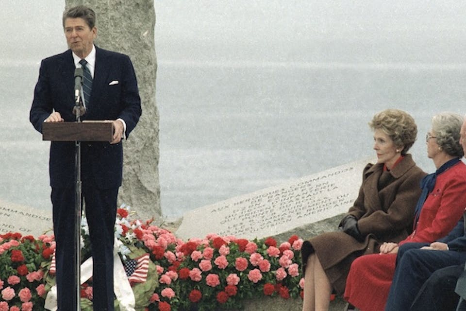 Reagan speaks in France on the anniversary of D-Day FRANCE-D-DAY-ANNIVERSARY-REAGAN_AP