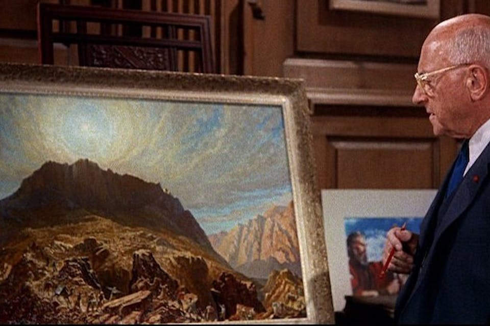 DeMille_and_Mount_Sinai_painting_Ten_Commandments