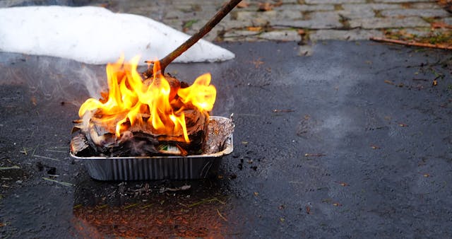 burning hametz