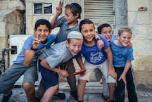 Jerusalem,,Israel,-,October,22,,2015.,Jewish,Boys,Pose,For