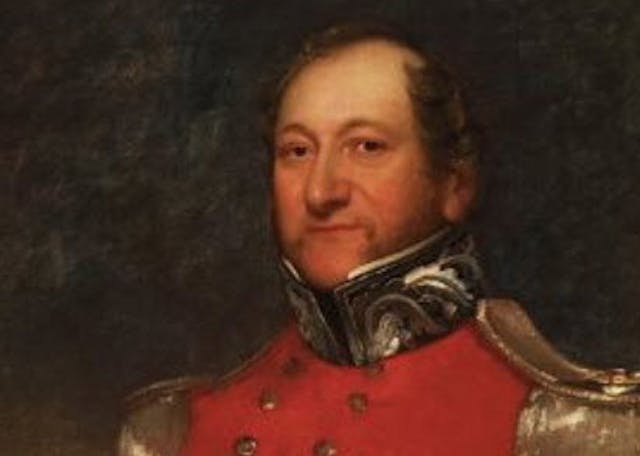 Moses Montefiore posing for a painting. Moses_Montefiore