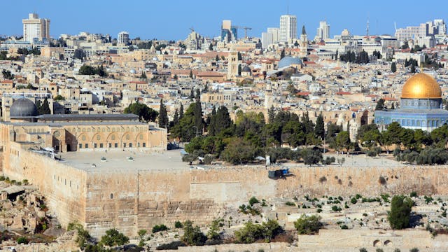 Panoramic,View,To,Jerusalem,Old,City,And,The,Temple,Mount,