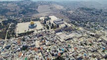 Aerial,View,Of,The,Old,City,Jerusalem