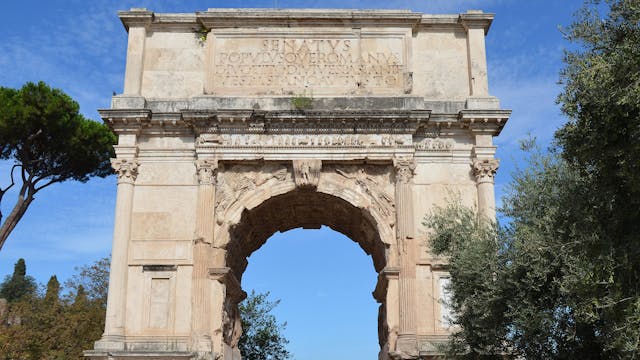 The_Arch_of_Titus,_Upper_Via_Sacra,_Rome_(31605340150)