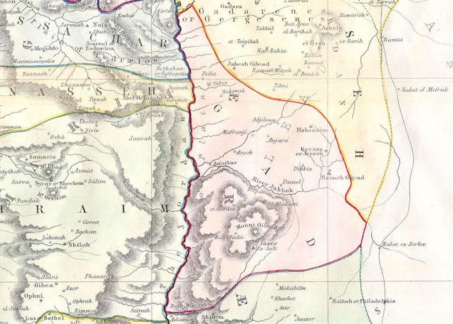 Gad._1852_Philip_Map_of_Palestine_-_Israel_-_Holy_Land_-_Geographicus_-_Palestine-philip-1852