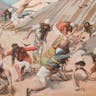 *Quails are sent to the Israelites* by James Jacques Joseph Tissot *Quails are sent to the Israelites* by James Jacques Joseph Tissot
