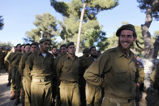 Graduation Ceremony For Ultra-Orthodox Soldiers