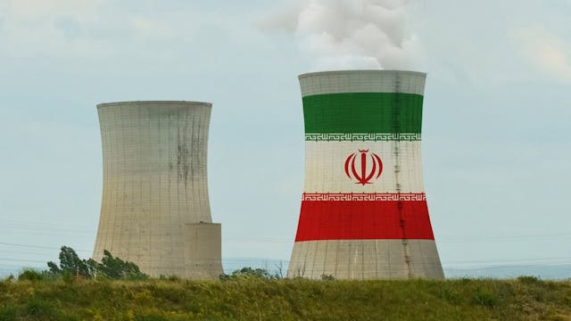 The,Flag,Of,Iran,Is,Depicted,On,The,Cooling,Tower