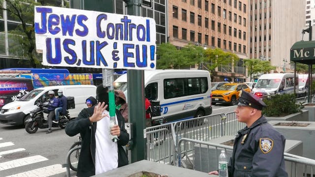 New,York,,New,York-october,17,,2023:,A,Pro,Palestinian,Protester