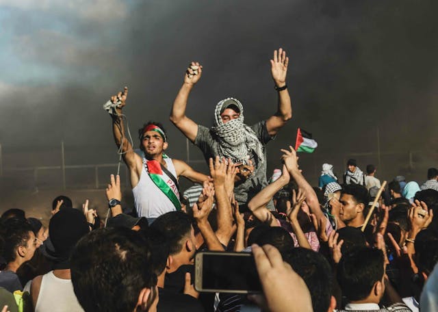 Gaza,Protests,March,Of,Return,In,The,Border,At,The