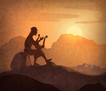 David,Played,The,Harp,,,Bible,Story