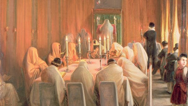 "The Rothschilds at Prayer" by Moritz Daniel Oppenheim "The Rothschilds at Prayer" by Moritz Daniel Oppenheim