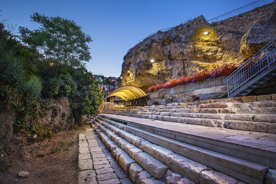 Stairs of the Siloam Pool. Koby Herati, used with permission from the author.