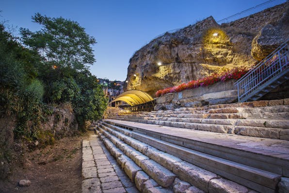 Stairs of the Siloam Pool. Koby Herati, used with permission from the author.
