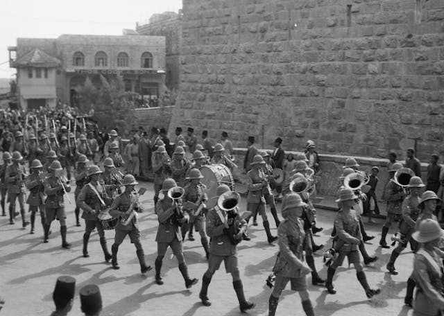 British troops quell the Arab Revolt in Jerusalem British troops quell the Arab Revolt in Jerusalem