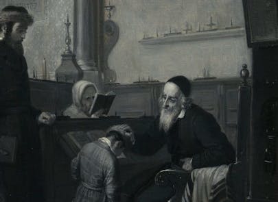 "The Rabbi's Blessing" by Moritz Daniel Oppenheim "The Rabbi's Blessing" by Moritz Daniel Oppenheim