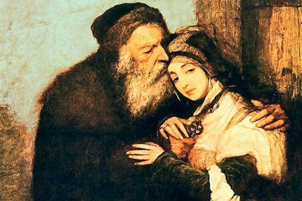 Maurycy Gottlieb, *Shylock and Jessica* (1876). *Polish Ministry of Culture via Wikimedia.* Maurycy_Gottlieb_-_Shylock_e_jessica