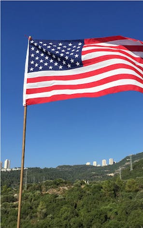American Flag waving