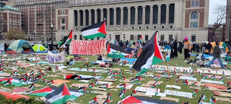Gaza Solidarity Encampment at Columbia University (Wikimedia Commons)