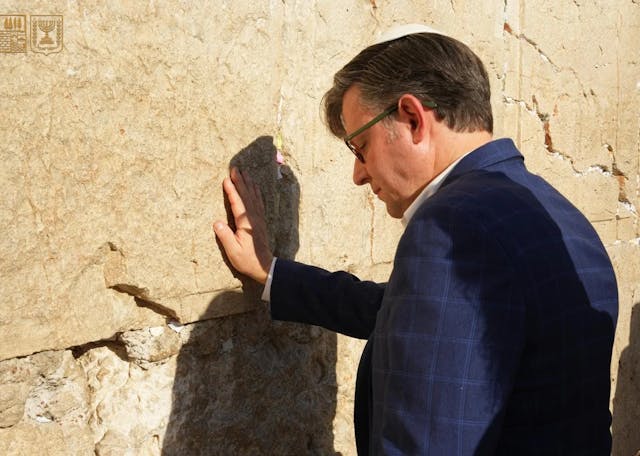 Speaker of the U.S. House of Representatives Mike Johnson Visits the Western Wall Speaker of the U.S. House of Representatives Mike Johnson Visits the Western Wall