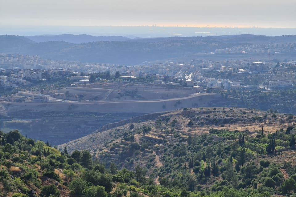 View of Mediterranean from Gush Etzion View of Mediterranean from Gush Etzion