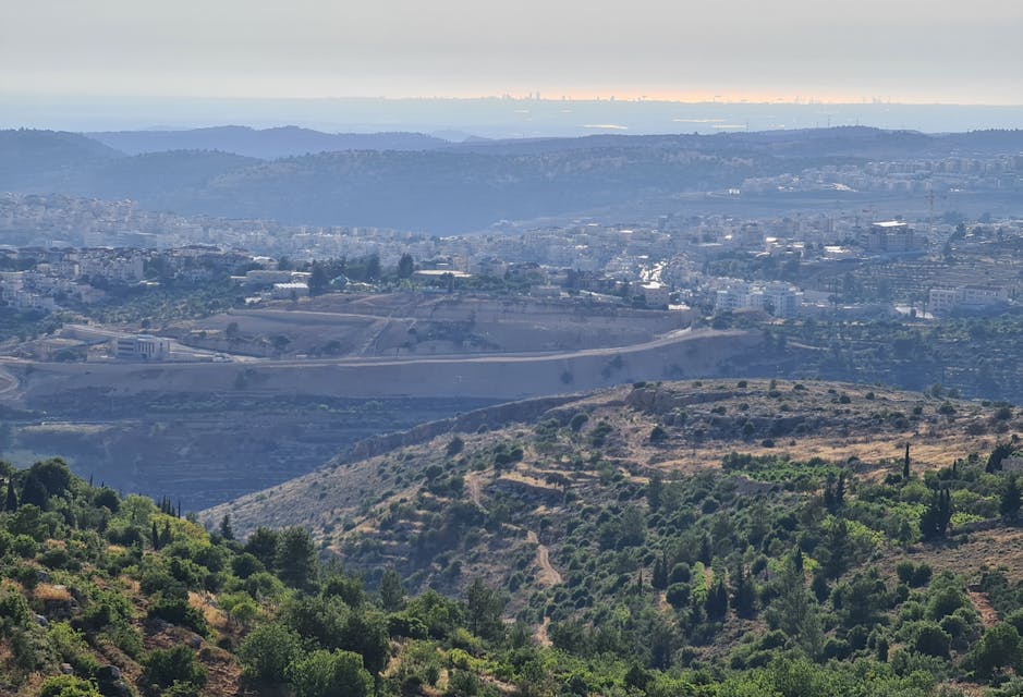 View of Mediterranean from Gush Etzion