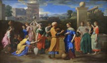 Nicolas Poussin's Eliezer and Rebecca