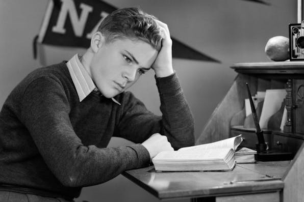 Young man studying, 1940s (H. Armstrong Roberts/ClassicStock via Getty Images) Young man studying, 1940s (H. Armstrong Roberts/ClassicStock via Getty Images)