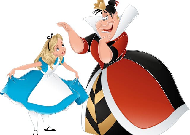 Alice and the Queen of Hearts