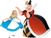 Alice and the Queen of Hearts