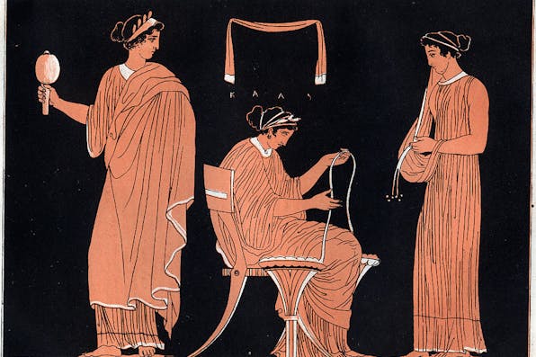 Penelope and her servants, engraving from "Usi e Costumi di Tutti i Popoli dell'Universo." (Photo by Stefano Bianchetti/Corbis via Getty Images) Penelope and her servants, engraving from "Usi e Costumi di Tutti i Popoli dell'Universo." (Photo by Stefano Bianchetti/Corbis via Getty Images)