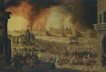 Anonymous, “The Siege of Troy,” 17th century. (Fine Art Images/Heritage Images/Getty Images)