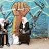 Two women in the Samarian city of Jenin. (Jana Cavojska/SOPA Images/LightRocket via Getty Images) Two women in Jenin, Samaria. (Jana Cavojska/SOPA Images/LightRocket via Getty Images)