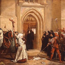 Luther Nailing 95 Theses Luther Nailing 95 Theses