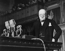 Winston Churchill addressing the Canadian House of Commons 1941
