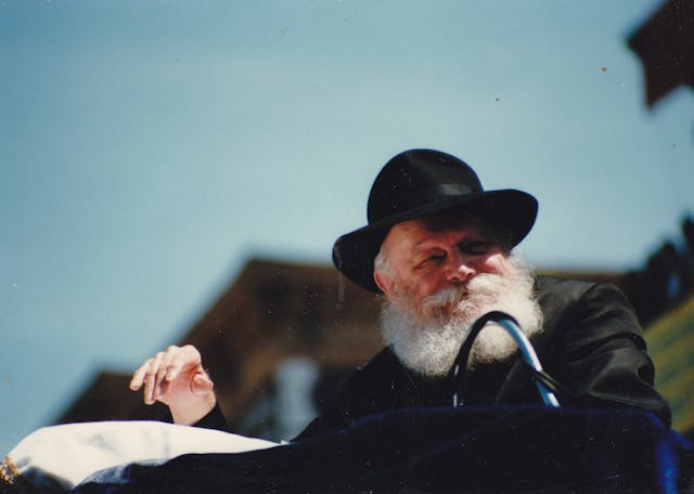 Rabbi Menachem Mendel Schneerson by Mordecai baron (via Wikimedia) Rabbi Menachem Mendel Schneerson by Mordecai baron (via Wikimedia)