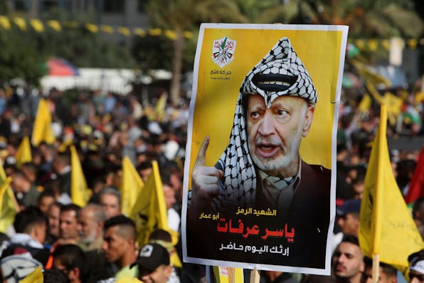 Yasir Arafat poster in Ramallah Yasir Arafat poster in Ramallah