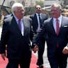 King Abdullah and Mahmoud Abbas in Ramallah, 2017. King Abdullah and Mahmoud Abbas in Ramallah, 2017.