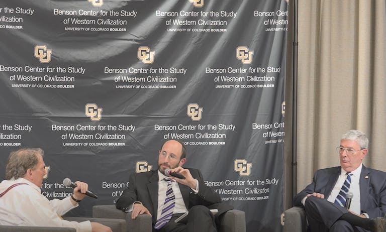 Rabbi Soloveichik and George Weigel