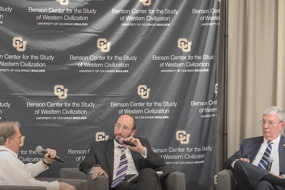 Rabbi Soloveichik and George Weigel
