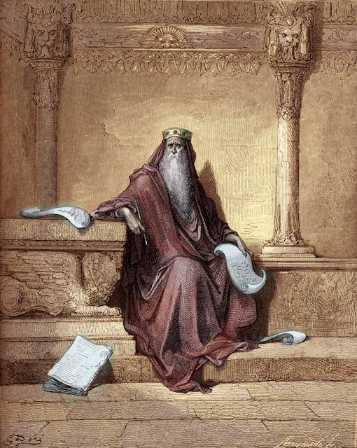 King Solomon in Old Age by Gustave Doré