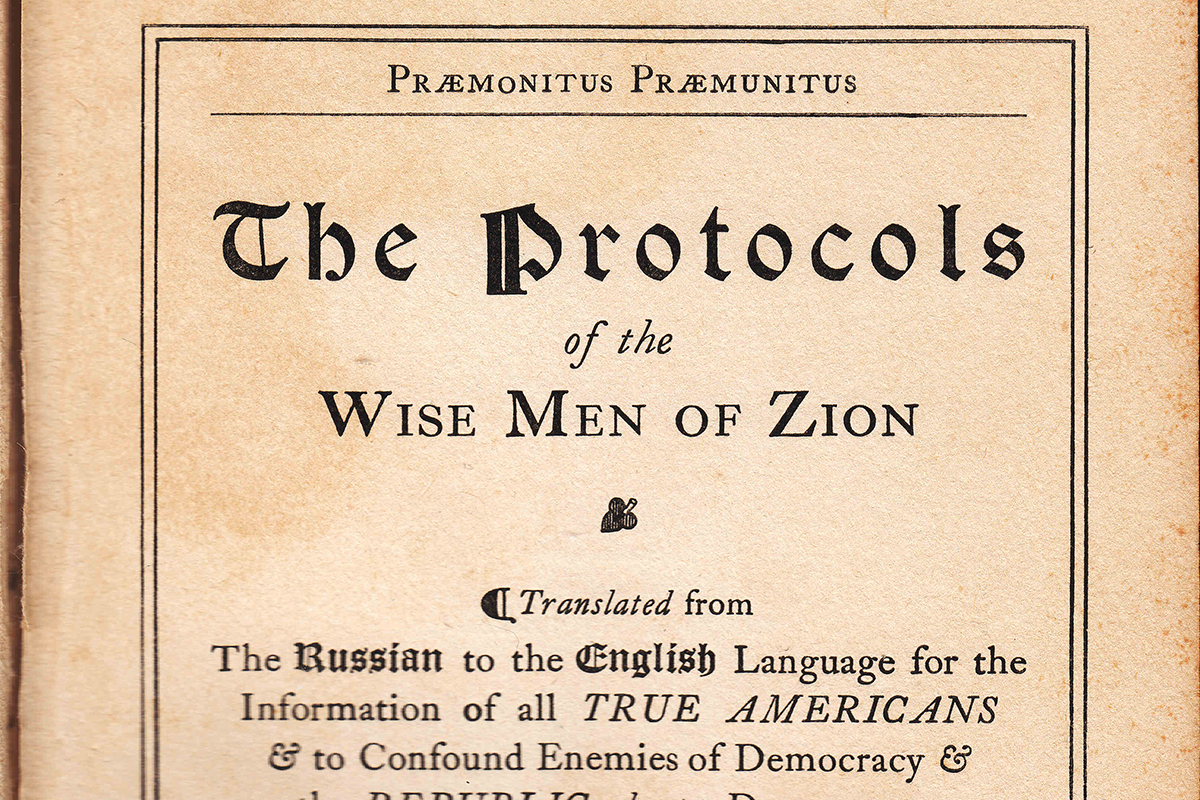 The Many Lives of “The Protocols of the Elders of Zion” | Tikvah Ideas