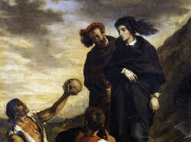 Hamlet and Horatio in the Graveyard